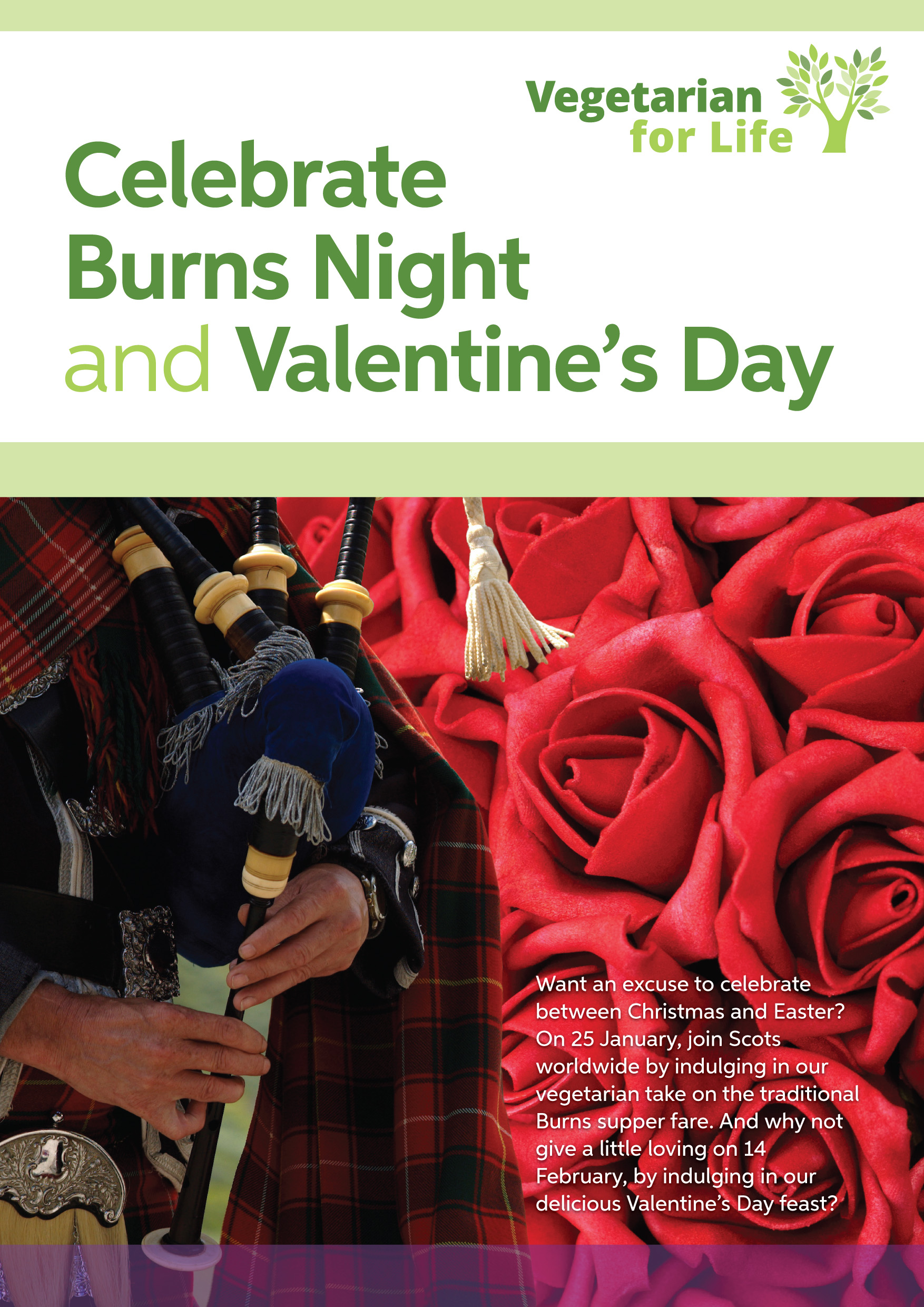 Celebrate Burns Night and Valentine’s Day Cover Cover of the Burns Night and Valentine's Day leaflet
