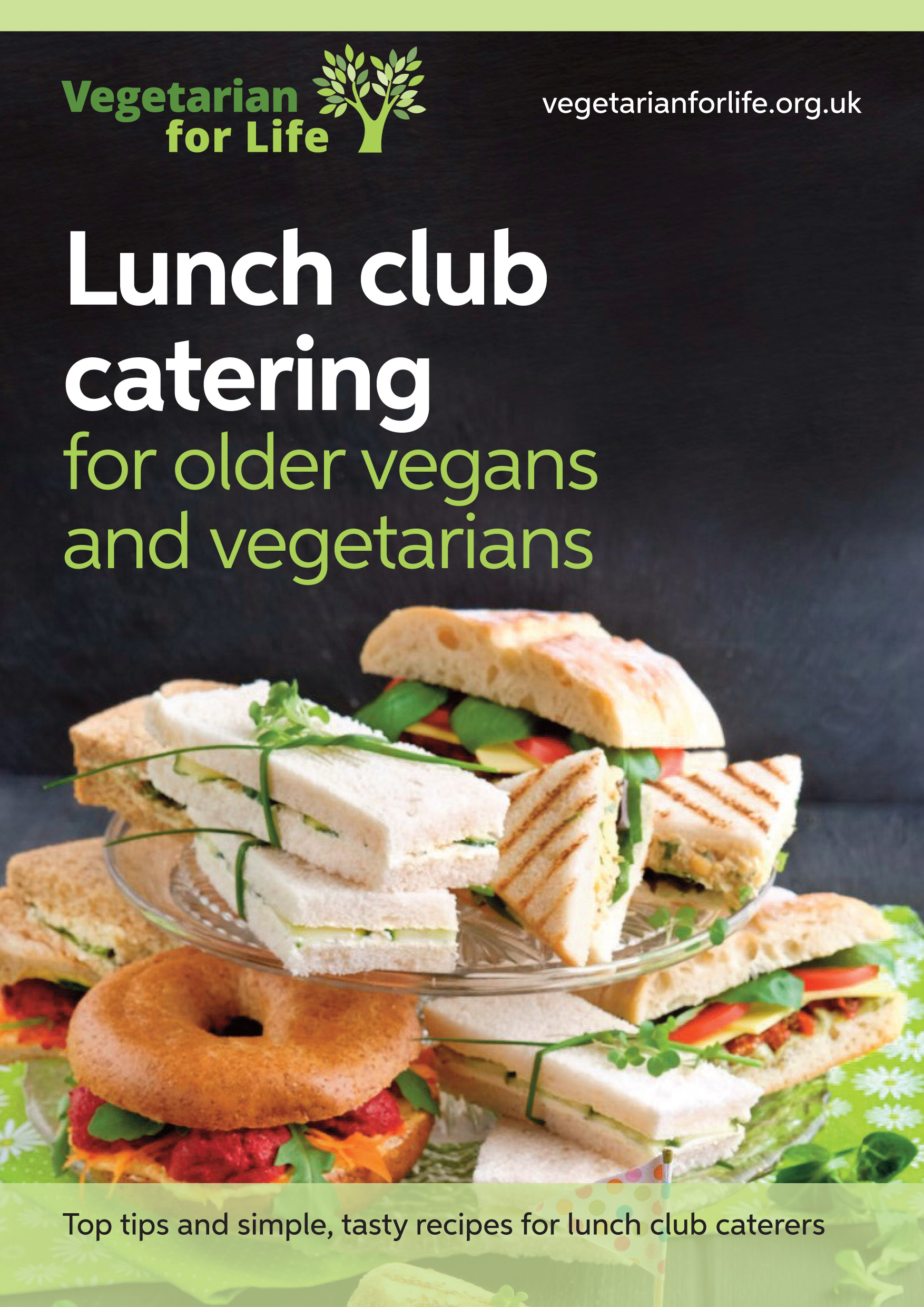 Cover of the Lunch Club Catering for Older Vegans and Vegetarians guide