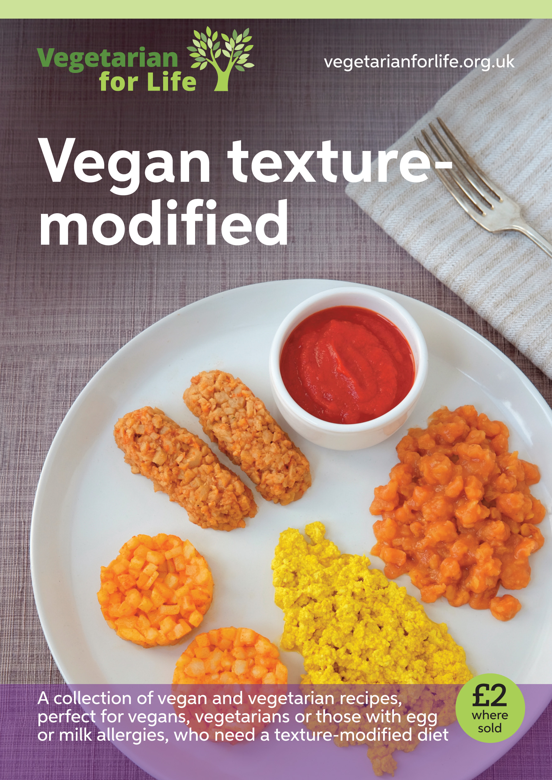 Cover of the Vegan Texture-Modified IDDSI guide