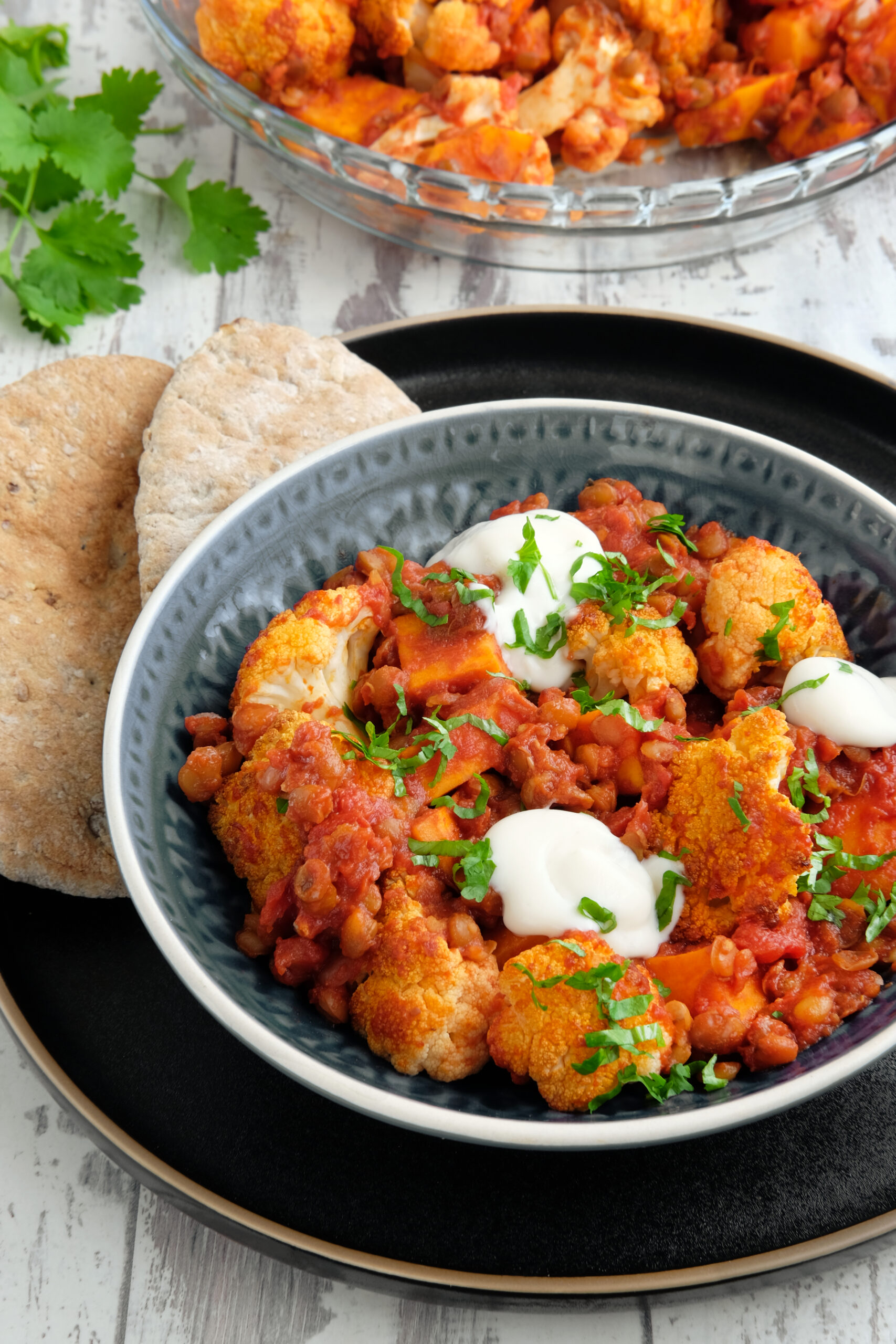 Cauliflower and sweet potato bake