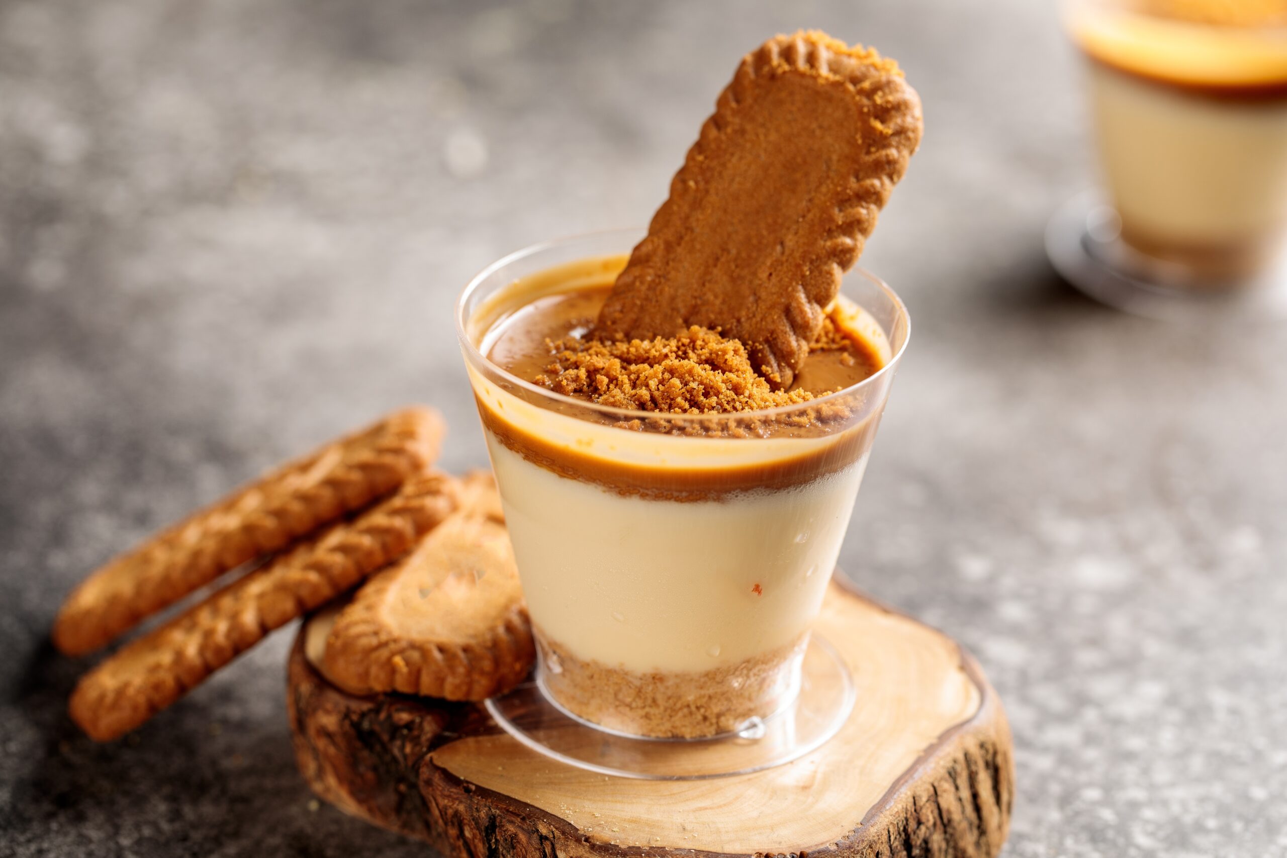 Biscoff biscuit dessert pot