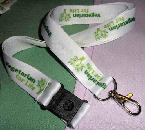 Vegetarian for Life Lanyard