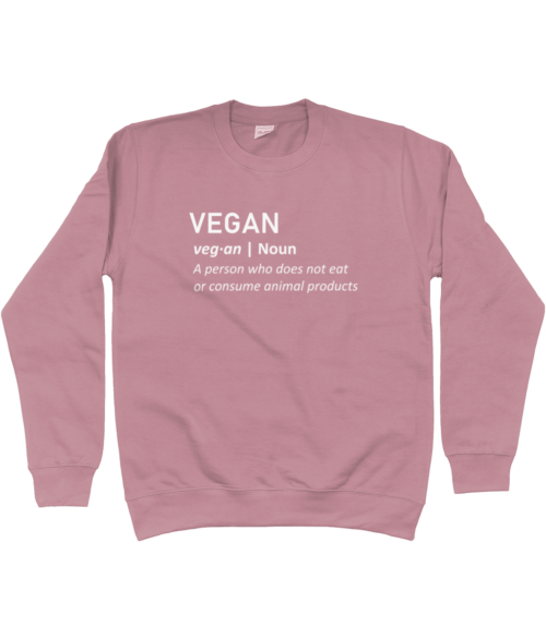 Unisex Sweatshirt - Vegan Definition, in various colours